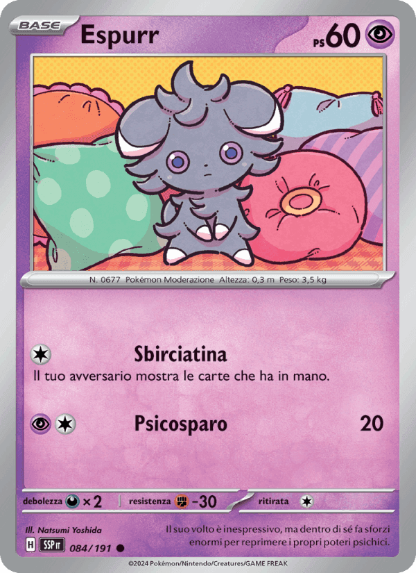 Espurr, carte 084 de Scintille Folgoranti