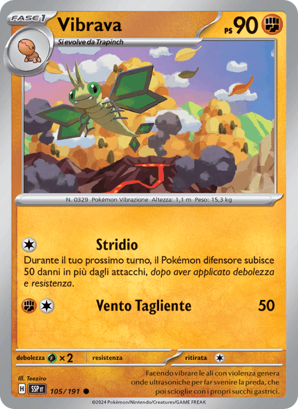 Vibrava, carta 105 di Scintille Folgoranti