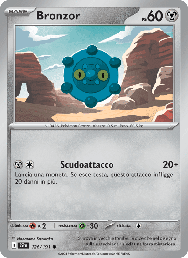 Bronzor, carta 126 de Scintille Folgoranti