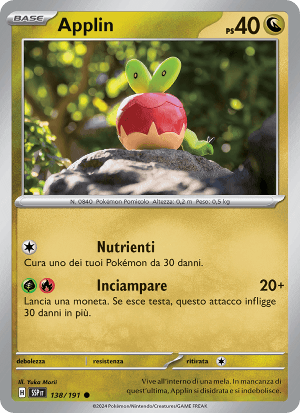 Applin, carta 138 di Scintille Folgoranti