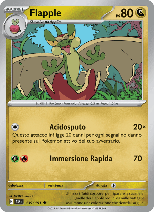 Flapple, carta 139 di Scintille Folgoranti