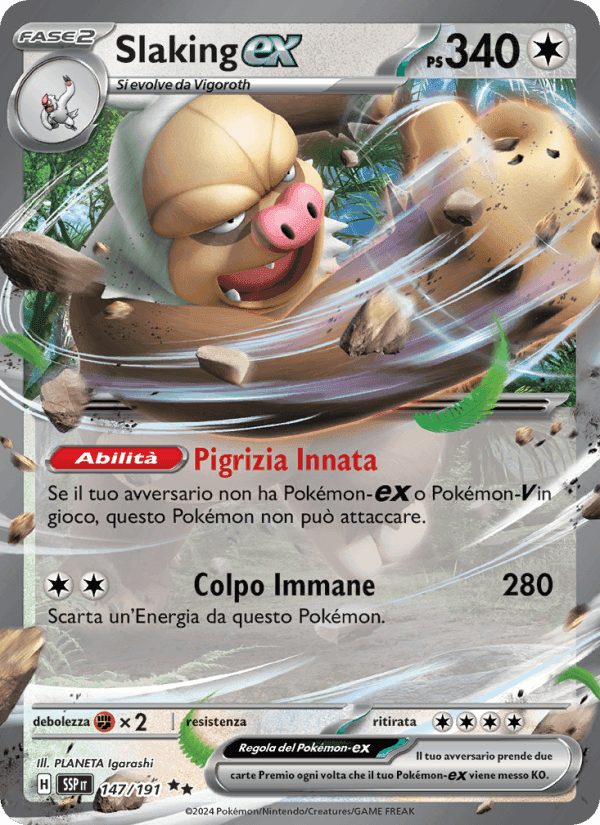 Slaking-ex, carta 147 de Scintille Folgoranti