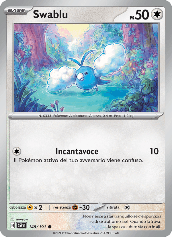 Swablu, carta 148 di Scintille Folgoranti
