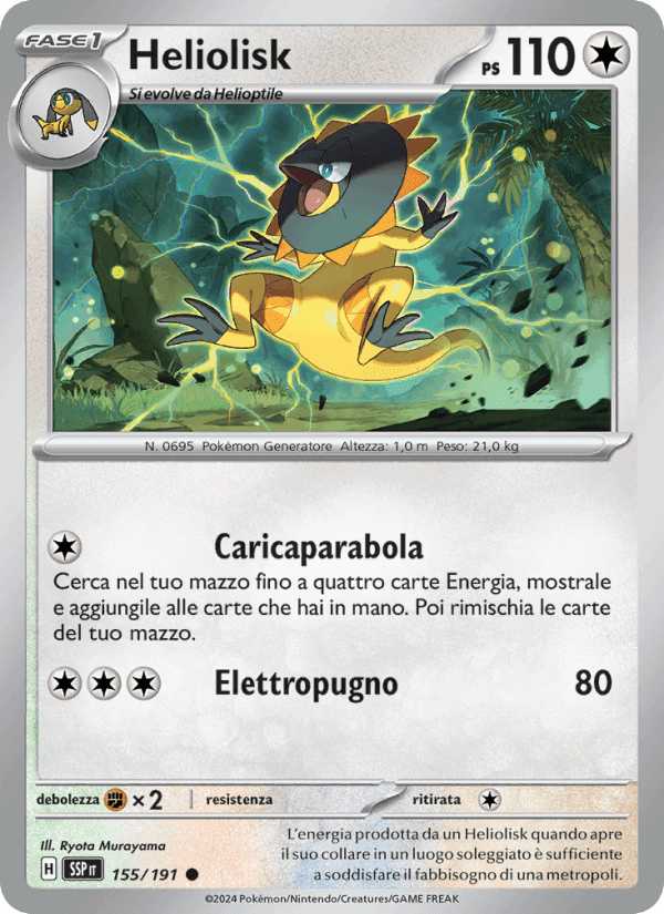 Heliolisk, carta 155 di Scintille Folgoranti