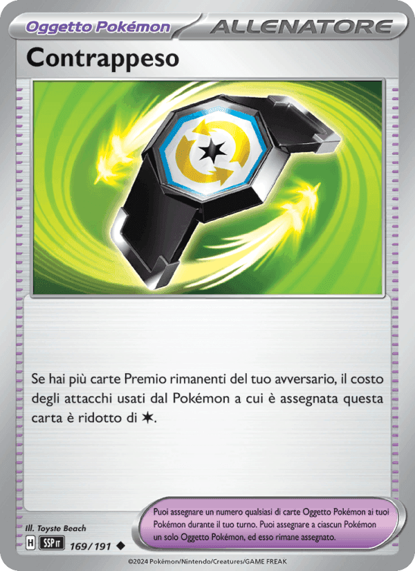 Contrappeso, carta 169 de Scintille Folgoranti