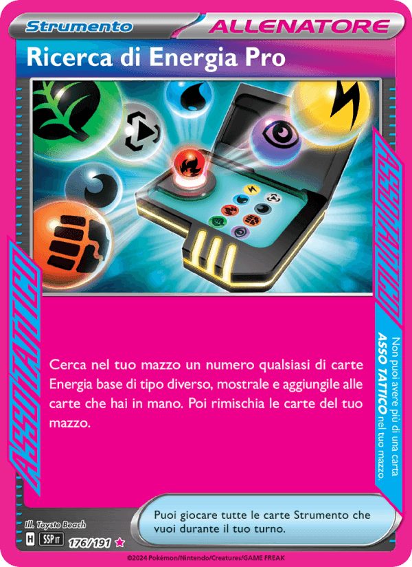 Ricerca di Energia Pro, carta 176 di Scintille Folgoranti