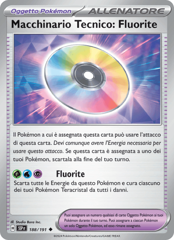 Macchinario Tecnico: Fluorite, carta 188 di Scintille Folgoranti