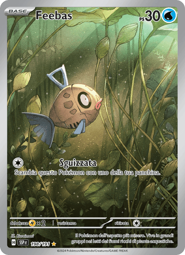 Feebas, carta 198 de Scintille Folgoranti