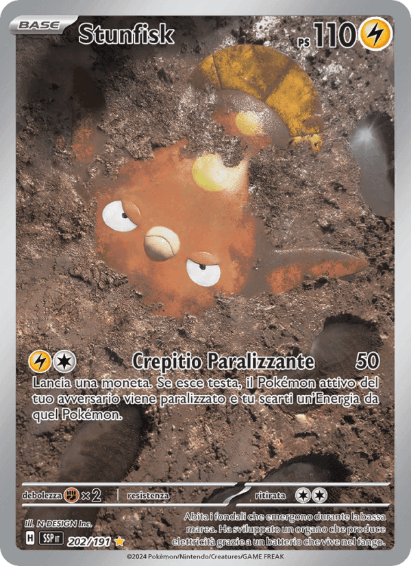 Stunfisk, carta 202 di Scintille Folgoranti