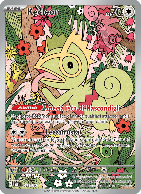 Kecleon, carta 213 de Scintille Folgoranti
