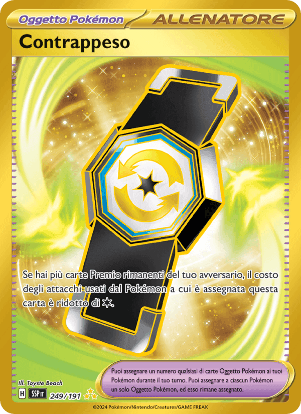 Contrappeso, carta 249 di Scintille Folgoranti