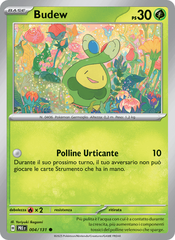 Budew, carta 004 di Evoluzioni Prismatiche