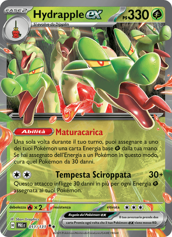 Hydrapple-ex, carta 011 di Evoluzioni Prismatiche