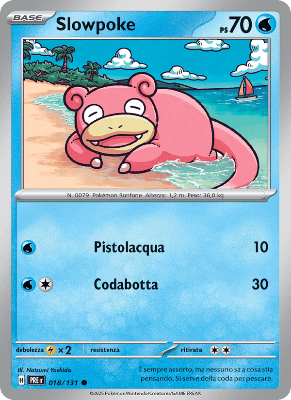 Slowpoke, carta 018 di Evoluzioni Prismatiche
