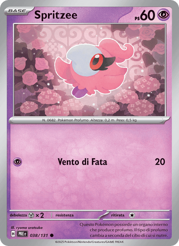 Spritzee, carte 038 de Evoluzioni Prismatiche