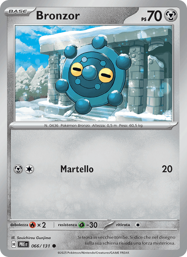Bronzor, card 066 from Evoluzioni Prismatiche