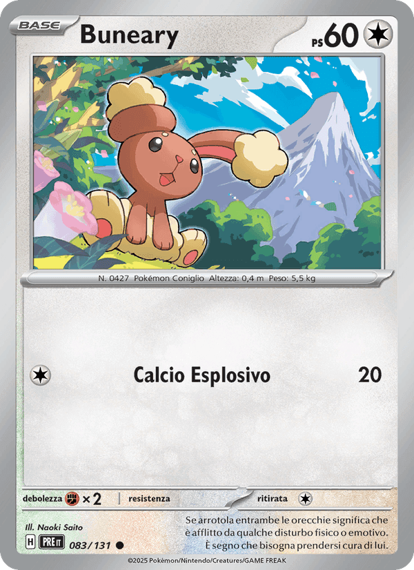 Buneary, card 083 from Evoluzioni Prismatiche