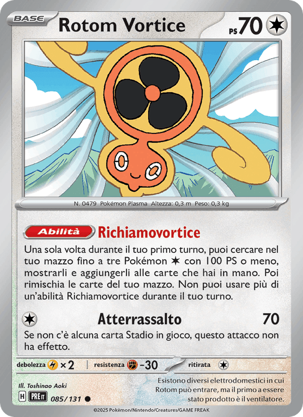 Rotom Vortice, carta 085 di Evoluzioni Prismatiche
