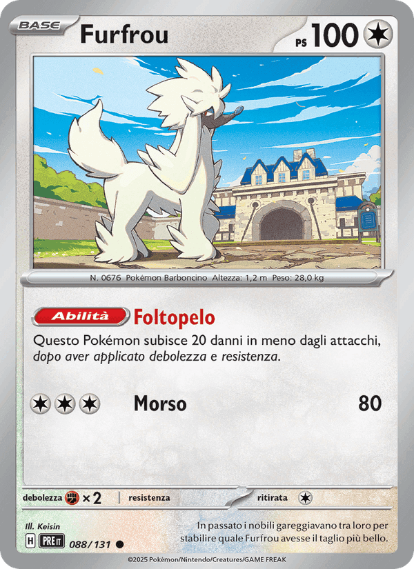 Furfrou, card 088 from Evoluzioni Prismatiche