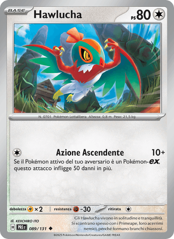 Hawlucha, carta 089 di Evoluzioni Prismatiche