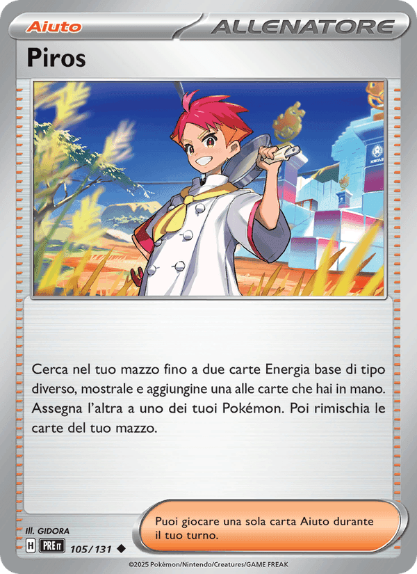 Piros, card 105 from Evoluzioni Prismatiche