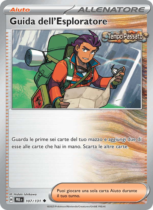 Guida dell'Esploratore, card 107 from Evoluzioni Prismatiche