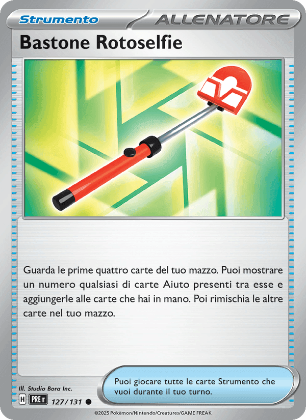Bastone Rotoselfie, card 127 from Evoluzioni Prismatiche