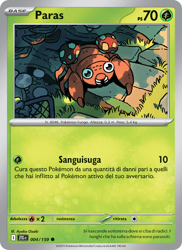 Paras, carta 004 di Avventure Insieme