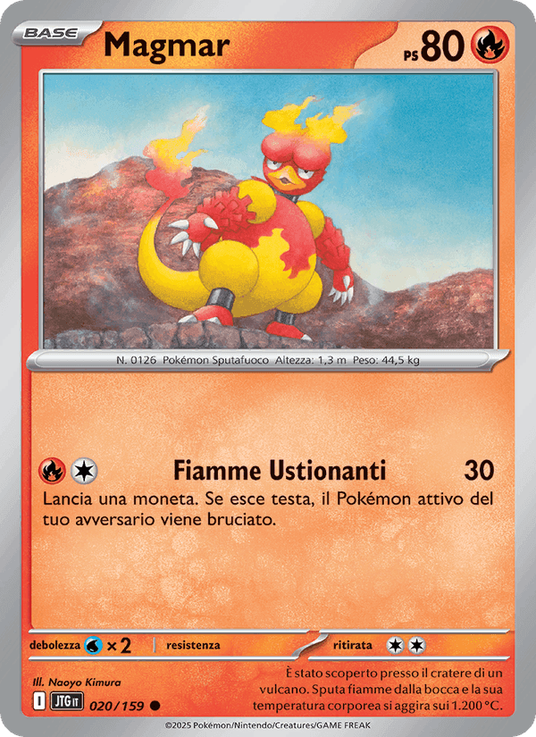 Magmar, carta 020 di Avventure Insieme