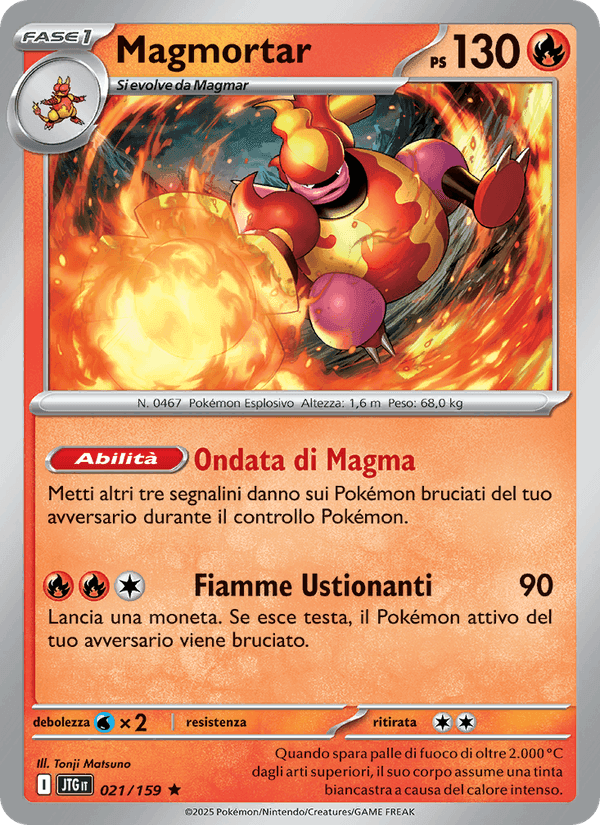 Magmortar, carta 021 di Avventure Insieme