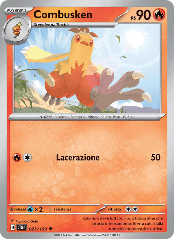 Combusken, carta 023 di Avventure Insieme