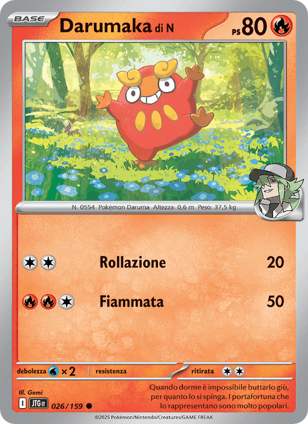 Darumaka di N, carta 026 di Avventure Insieme