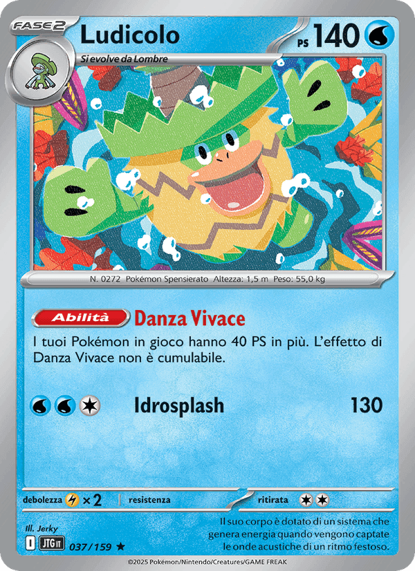 Ludicolo, carta 037 di Avventure Insieme