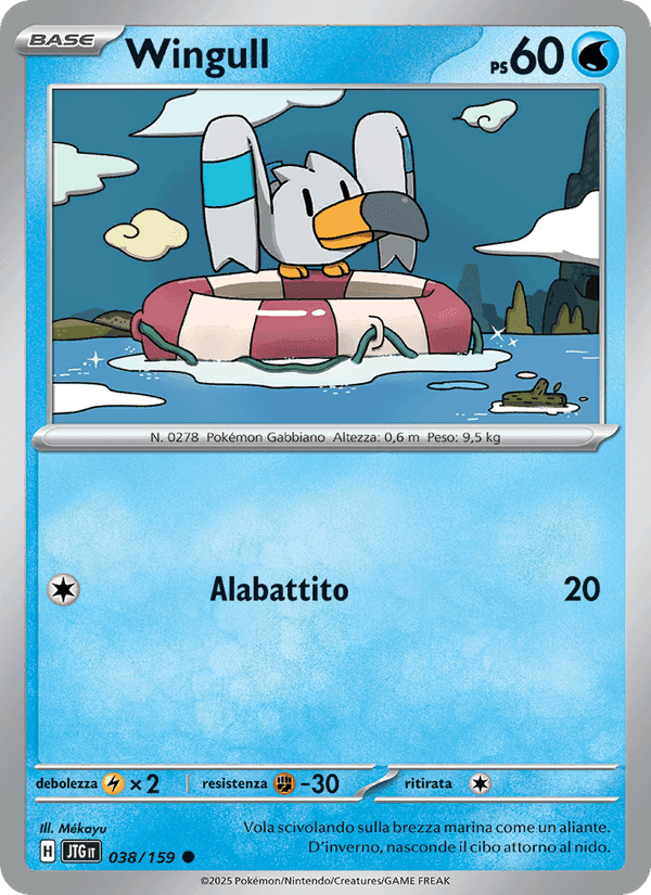 Wingull, carta 038 di Avventure Insieme