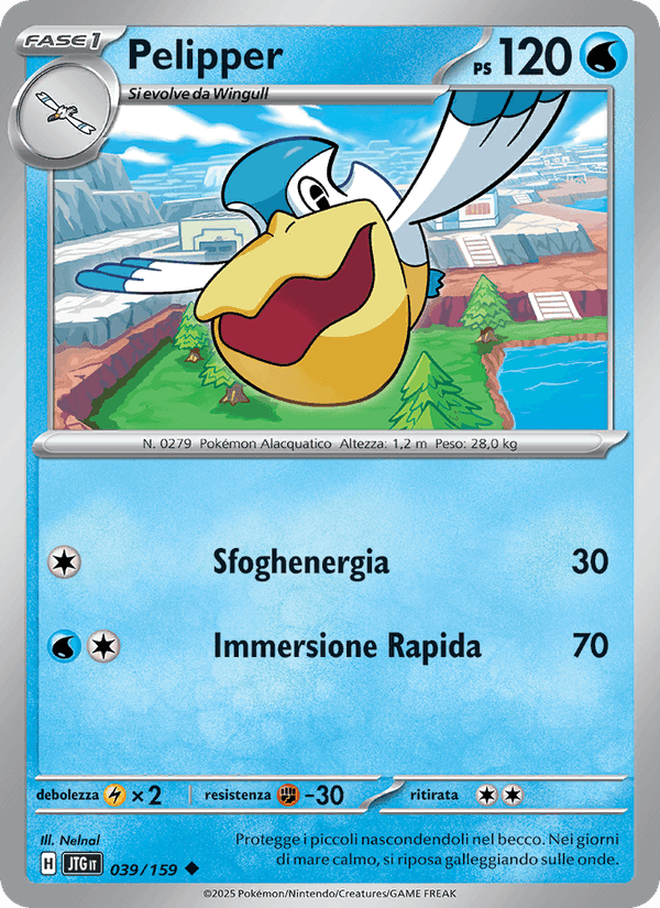 Pelipper, carta 039 di Avventure Insieme