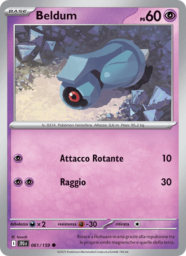 Beldum, carte 061 de Avventure Insieme