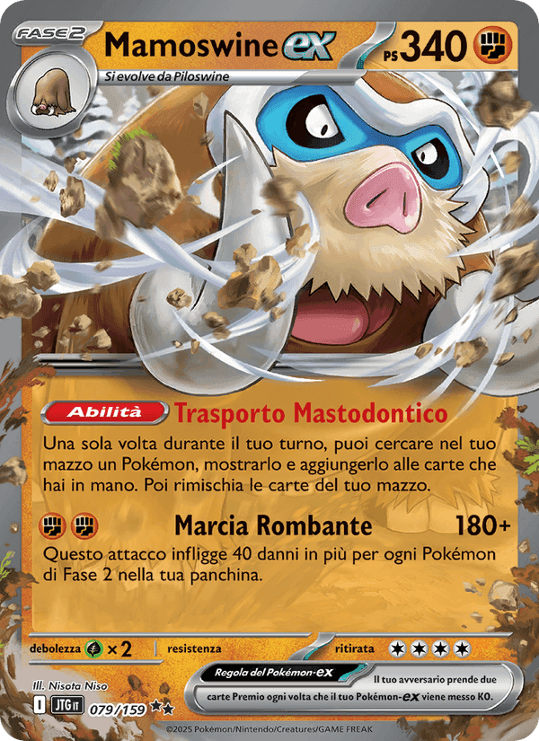 Mamoswine-ex, carta 079 di Avventure Insieme