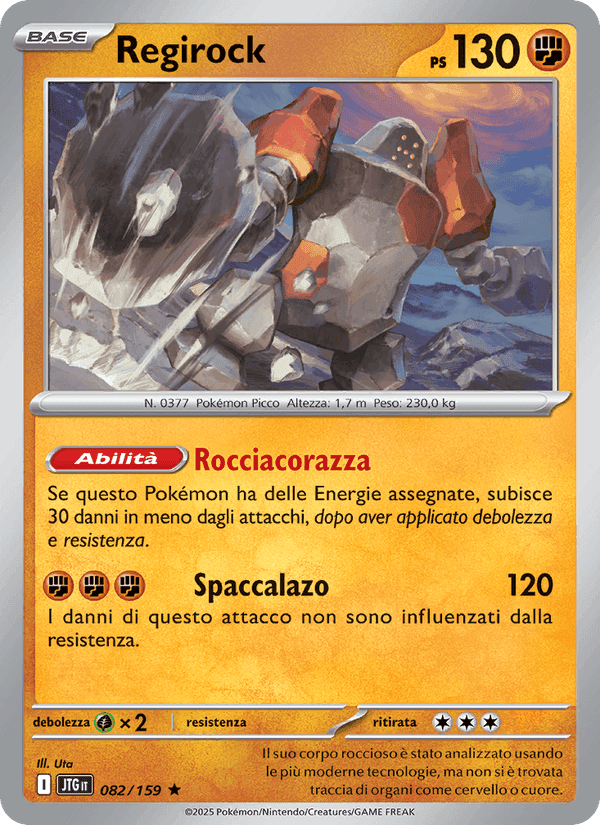 Regirock, carta 082 di Avventure Insieme