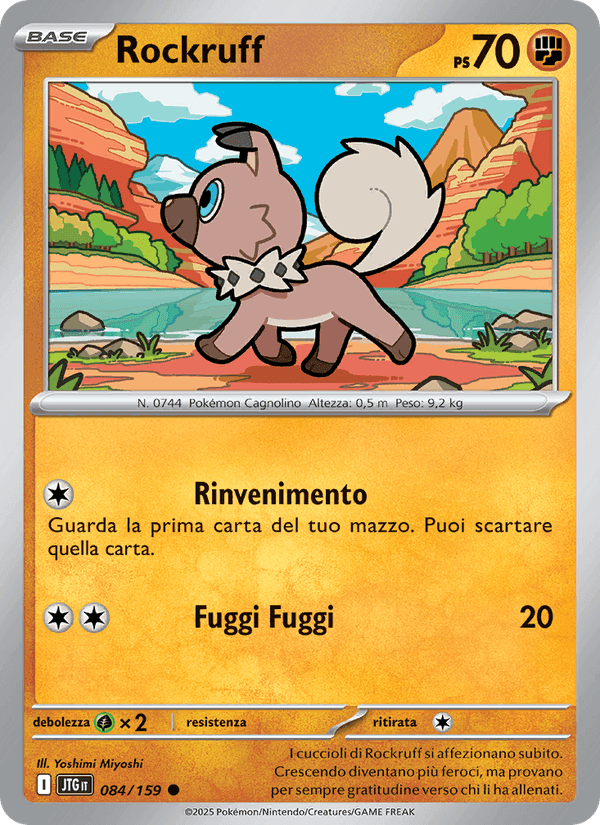 Rockruff, carta 084 di Avventure Insieme