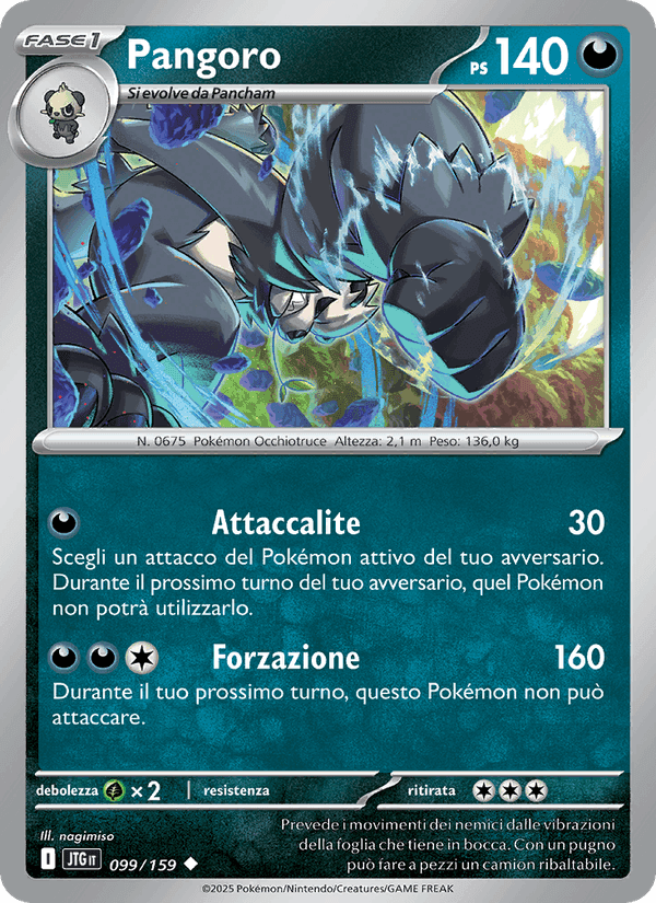 Pangoro, carta 099 di Avventure Insieme