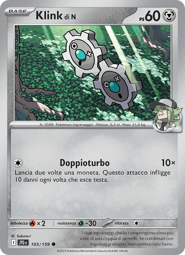 Klink di N, carta 103 di Avventure Insieme
