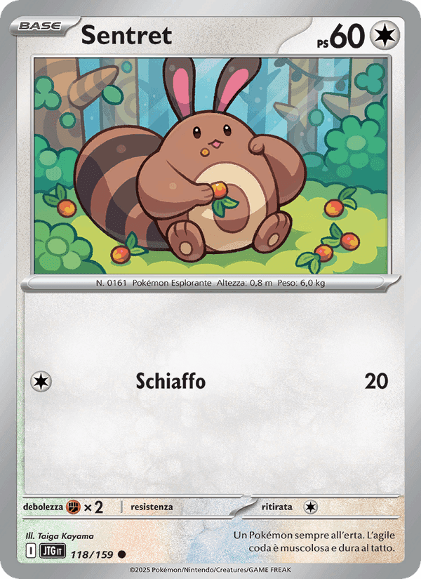 Sentret, carta 118 di Avventure Insieme