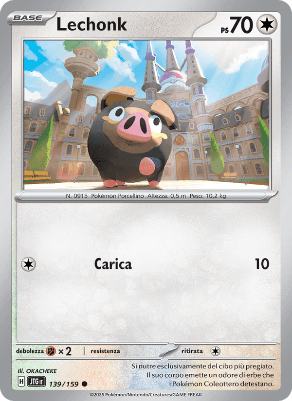 Lechonk, carta 139 di Avventure Insieme