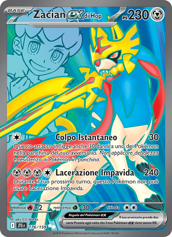 Zacian-ex di Hop, carta 176 di Avventure Insieme