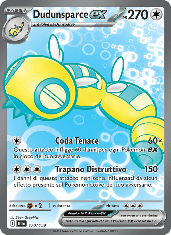 Dudunsparce-ex, carta 178 di Avventure Insieme