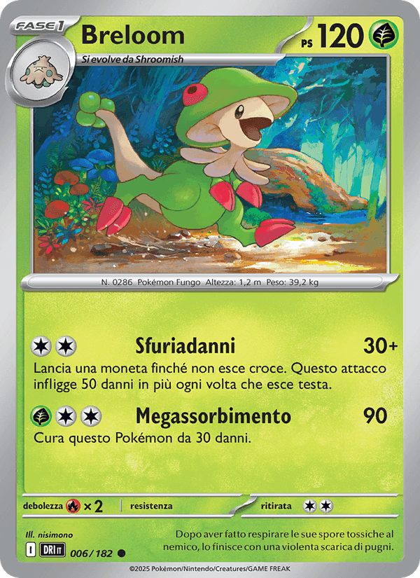 Breloom, carta 006 di Rivali Predestinati