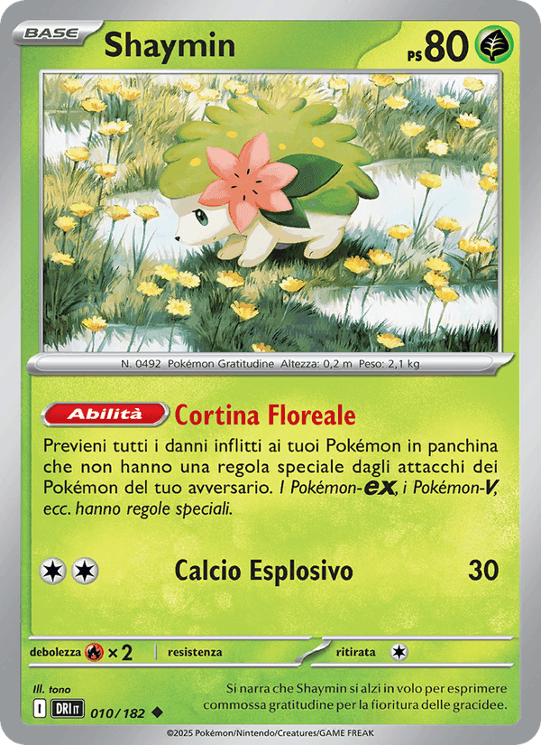 Shaymin, carte 010 de Rivali Predestinati