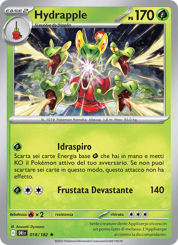 Hydrapple, carte 018 de Rivali Predestinati