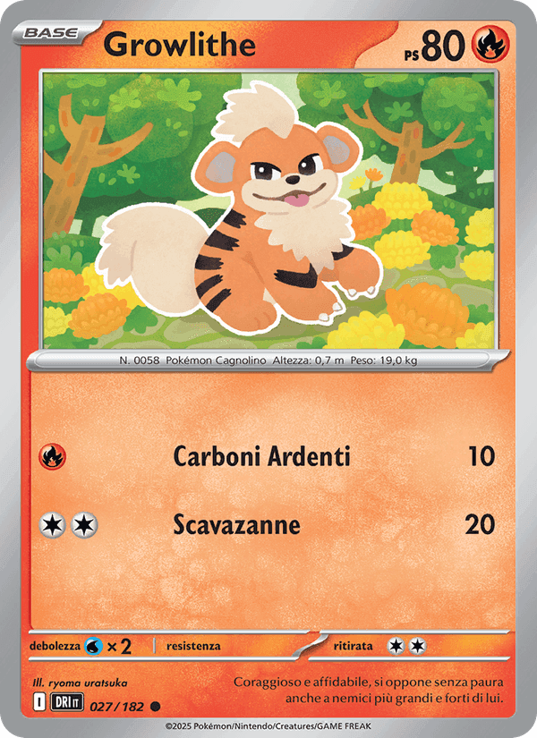 Rivali Predestinati の 027 番、Growlithe