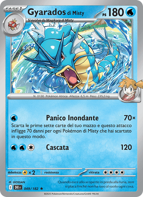 Gyarados di Misty, carta 049 di Rivali Predestinati